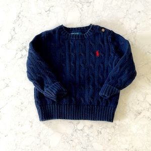 Ralph Lauren Cable knit sweater size 18 months